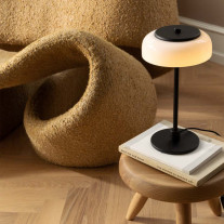 Small Black Nuura Blossi LED Table Lamp