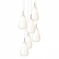 Nuura Anoli 6 Chandelier Opal White