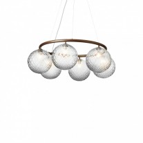 Nuura Miira 6 Circular Pendant Dark Bronze/Optic Clear