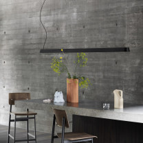 Black Large Muuto Linear LED Pendant