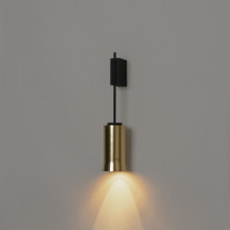 Santa & Cole Cirio LED Wall Light Brass 