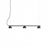 Northern Blush Rail LED Pendant Light 3 Black