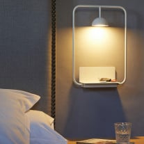 Estiluz Cupolina LED Wall Light White