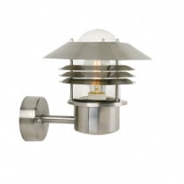 Nordlux Vejers Up Outdoor Wall Light Stainless Steel