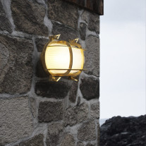 Nordlux Helford Outdoor Wall Light Brass