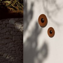 Rust Marset Ginger C LED Outdoor Wall Lights