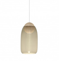 Mater Liuku Ball Pendant Light Matt Lacquered Smoked Glass