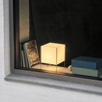 HAY Paper Cube Table Lamp on Windowsill