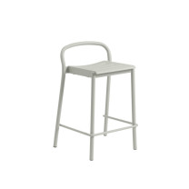 Muuto Linear Steel Bar Stool Small Grey