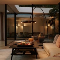 Occhio Mito Largo LED Floor Lamp in Living Area