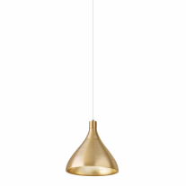 Pablo Swell LED Pendant Brass