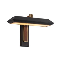Bert Frank Rinato LED Single Wall Light Brushed Brass Blue