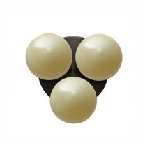 SkLO Dot 3x Wall/ Ceiling Light - Light Beige/ Light Beige/ Light Beige/ Dark Oxidised