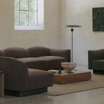 New Works Kantarell Floor Lamp Black in Sitting Room