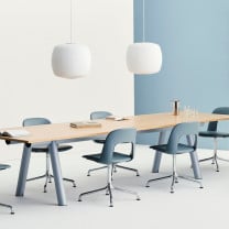 HAY Nelson Roll Bubble Pendant Pairs in Meeting Room