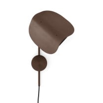 Audo Copenhagen Wing Wall Light Brown Bronzed Aluminium - Angle