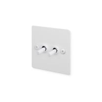 Buster and Punch 2G Modular Toggle Switch - Linear, White