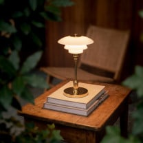 Louis Poulsen PH 1/1 Portable LED Lamp Lifestyle Garden Table