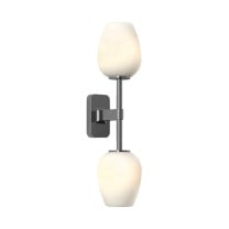 Astro Tacoma Twin Tulip Wall Light Polished Chrome Tulip White