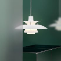 Louis Poulsen PH 5 320 Opal Pendant - Opal White Lifestyle