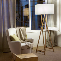Marset Cala Floor Lamp Lifestyle Armchair