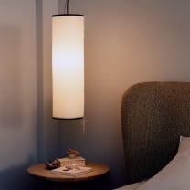 Gubi Silk Lantern Pendant Light Lifestyle Bedside