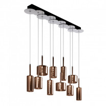 Axolight Spillray 10 Linear Suspension Light Bronze