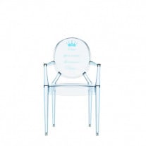 Kartell Kids Lou Lou Ghost Chair  Blue Prince