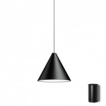 Flos String Light Cone LED Pendant Black Floor Switch