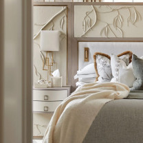 Porta Romana Salperton Wall Lamp Beside Bed