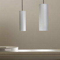 Karboxx Tube Pendant Light - White fibreglass 30 & 40