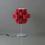 Sun Table Lamp Red