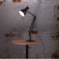 Anglepoise Type 75 Desk Lamp Jet Black on Side Table