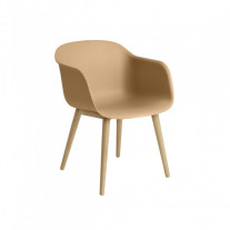 Muuto Fiber Armchair - Normal Shell Ochre/Oak