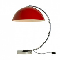 Original BTC London Table Lamp Red with Black and White Cable
