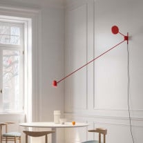 Luceplan Counterbalance Wall Light in Red