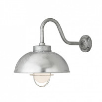 d Wall Light Galvanised/Frosted