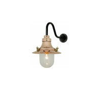 Original BTC Ships Decklight Wall Light Polished Copper/Clear