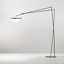 Prandina Effimera LED Floor Lamp Glossy Black