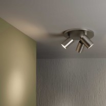 Astro Ascoli Triple Round Ceiling Light Matt Nickel