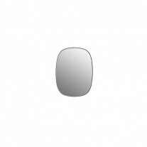 Muuto Framed Mirror Small Taupe/Clear Glass