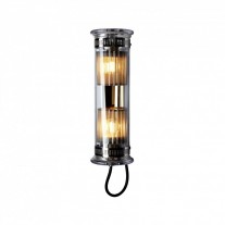 DCW éditions In The Tube 100-350 Wall Light Silver Diffusers / Gold Reflector / Transparent Stoppers