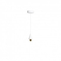 Petite Friture LED Cherry Pendant Extra Small White & Gold