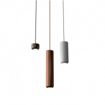 Axolight Urban Mini LED Pendant Light P Matt Nickel, M Wrinkled White, G Matt Bronze