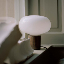 New Works Karl Johan LED Table Lamp - Opal Glass