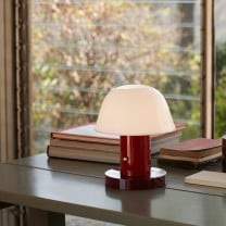 &Tradition Setago Table Lamp Maroon & Grape on Window