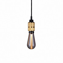 Buster + Punch Hooked 1.0 Nude Pendant - Brass with Smoked Bulb