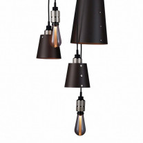 Buster + Punch Hooked 6.0 Mix Chandelier - Graphite & Steel with Smoked Bulb