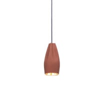 Marset Pleat Box 13 LED Pendant Terracotta Gold