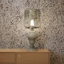 Moooi Kaipo TOO Table Lamp Pewter - Lit